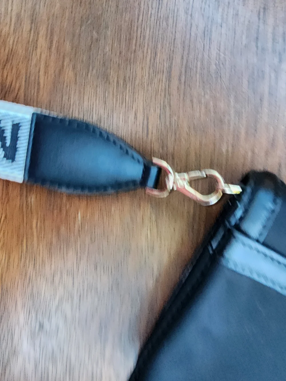 Michael Kors Jet Set Nylon Smartphone Crossbody Bag Black Logo Strap